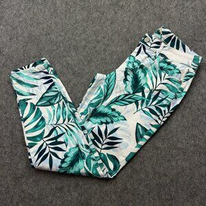 Tommy Bahama Mo'orea Monstera Skinny Ankle Women's Size 27 X 28 Mid Rise